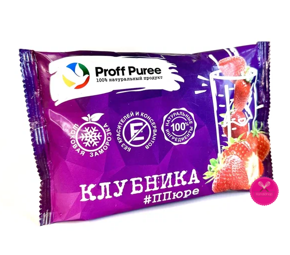 картинка Замороженное пюре Клубника 250 гр Proff Puree от магазина KondiShop